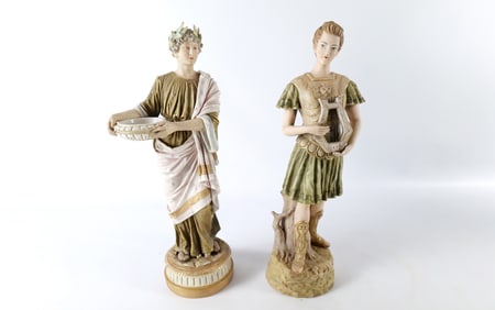 Lot of 2 Porcelain Figurines