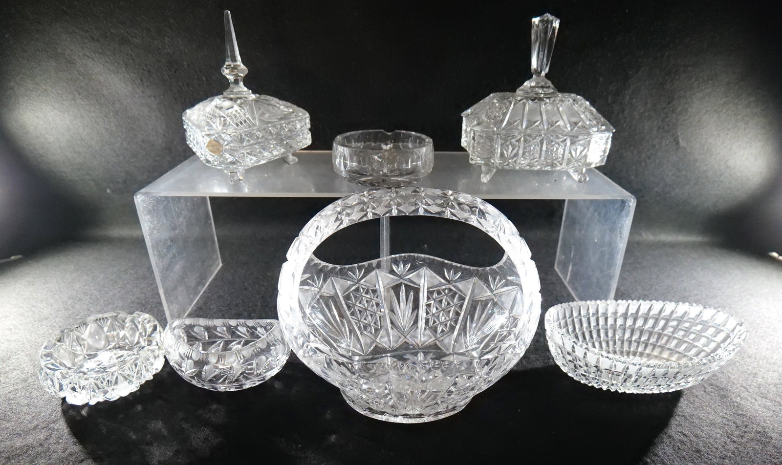 Group Lot of Cut Glass (1 of 13)