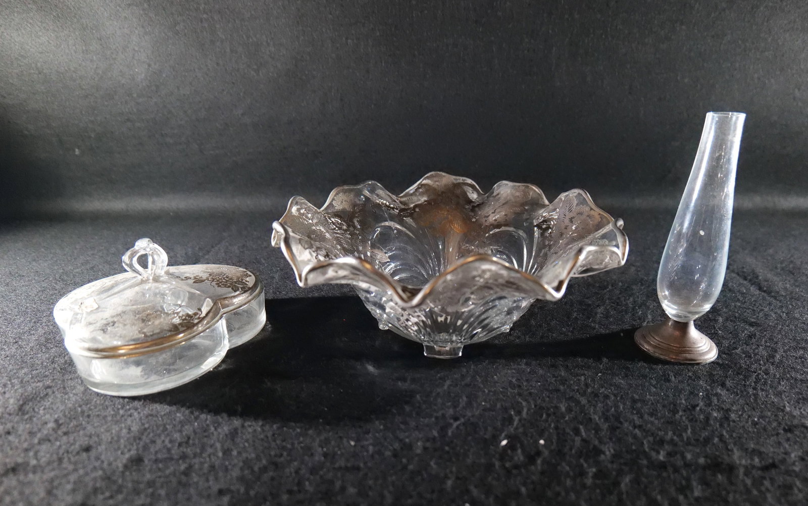 Group Lot of Silver Overlay and Sterling Pieces (1 of 9)