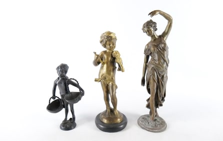 Group Lot of Bronze and Mixed Metal Figurines