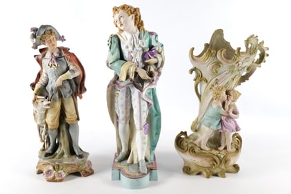 Group Lot of Porcelain and Bisque Figurines