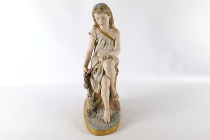 Oversized Bisque Figurine