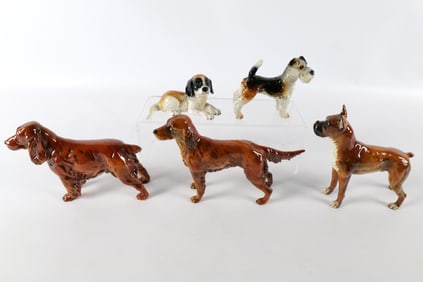 Group Lot of Goebel Dog Figurines