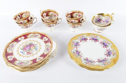 Group Lot of Dessert Plates and Cups