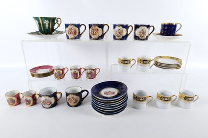Group Lot of Various Cups and Saucers