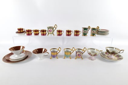 Group Lot of Various Cups and Saucers