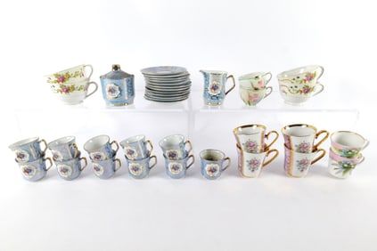 Group Lot of Various Cups and Saucers