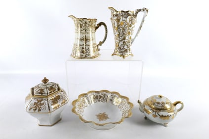 Lot of Hand Painted Nippon Porcelain Pieces
