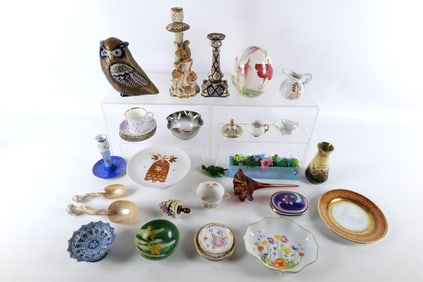 Group Lot of Dishes and Decorative Pieces