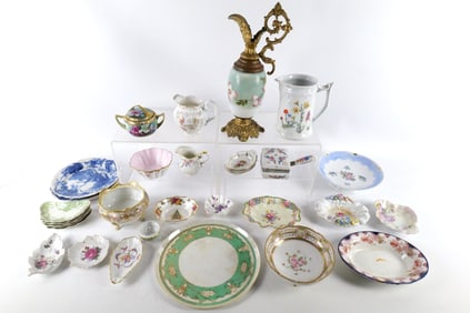 Lot of Assorted Floral Porcelain Pieces