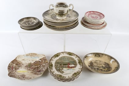 Lot of Ironstone Dinnerware Pieces