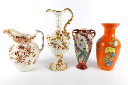 Lot of Porcelain Pitchers and Vases