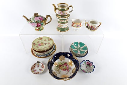 Lot of Assorted Floral Porcelain Pieces