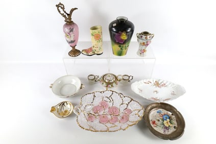 Group Lot of Porcelain and Glass