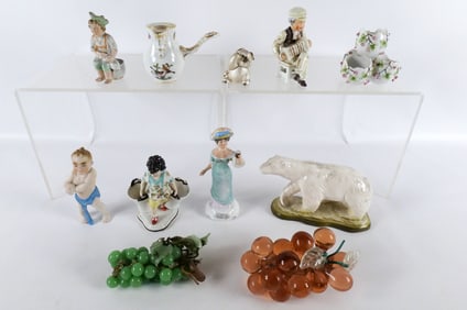 Group Lot of Porcelain and Glass Pieces