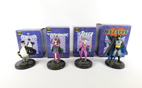 Lot of 4 Hand Painted DC Golden Age Series Statues