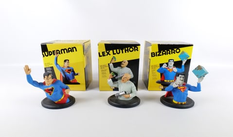 Lot of 3 DC Direct Classic Mini Bust Statues