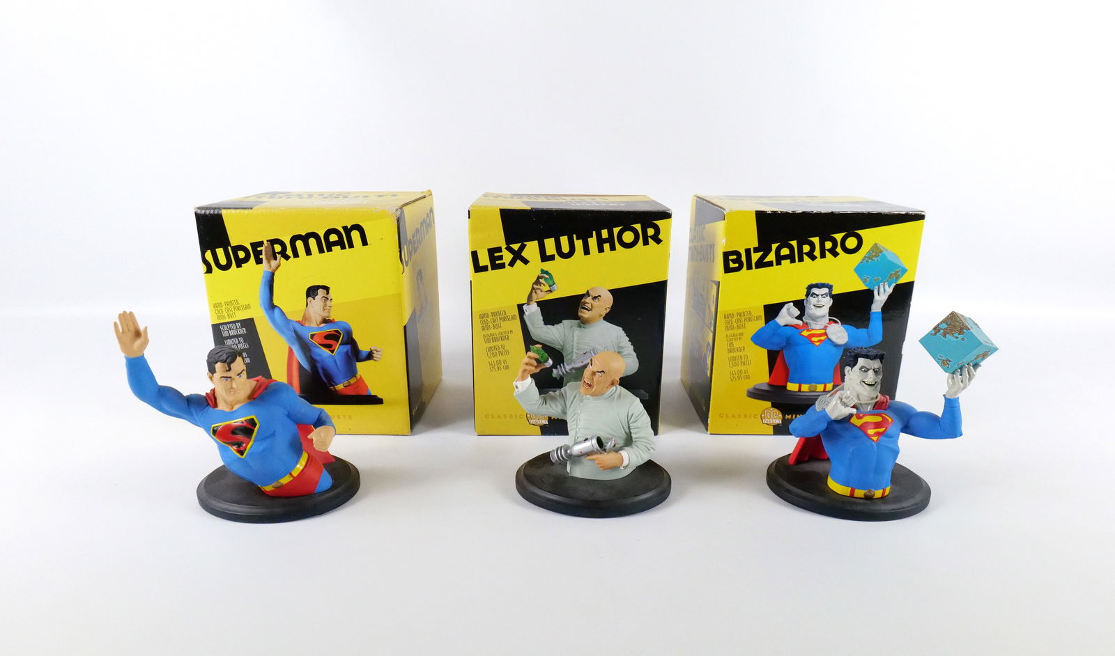 Lot of 3 DC Direct Classic Mini Bust Statues (1 of 15)