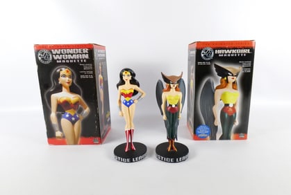 Lot of 2 DC Justice League Animated Series Maquettes