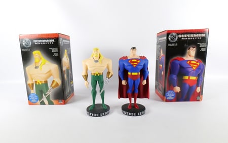 Lot of 2 DC Justice League Animated Series Maquettes