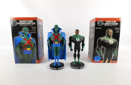 Lot of 2 DC Justice League Animated Series Maquettes