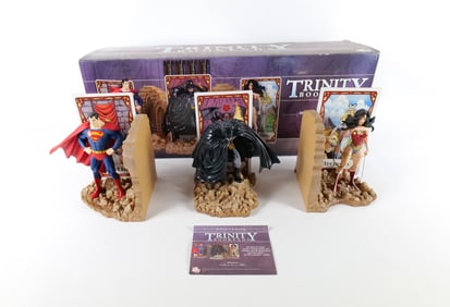 DC Direct Trinity Cold Cast Limited Edition Bookend Set