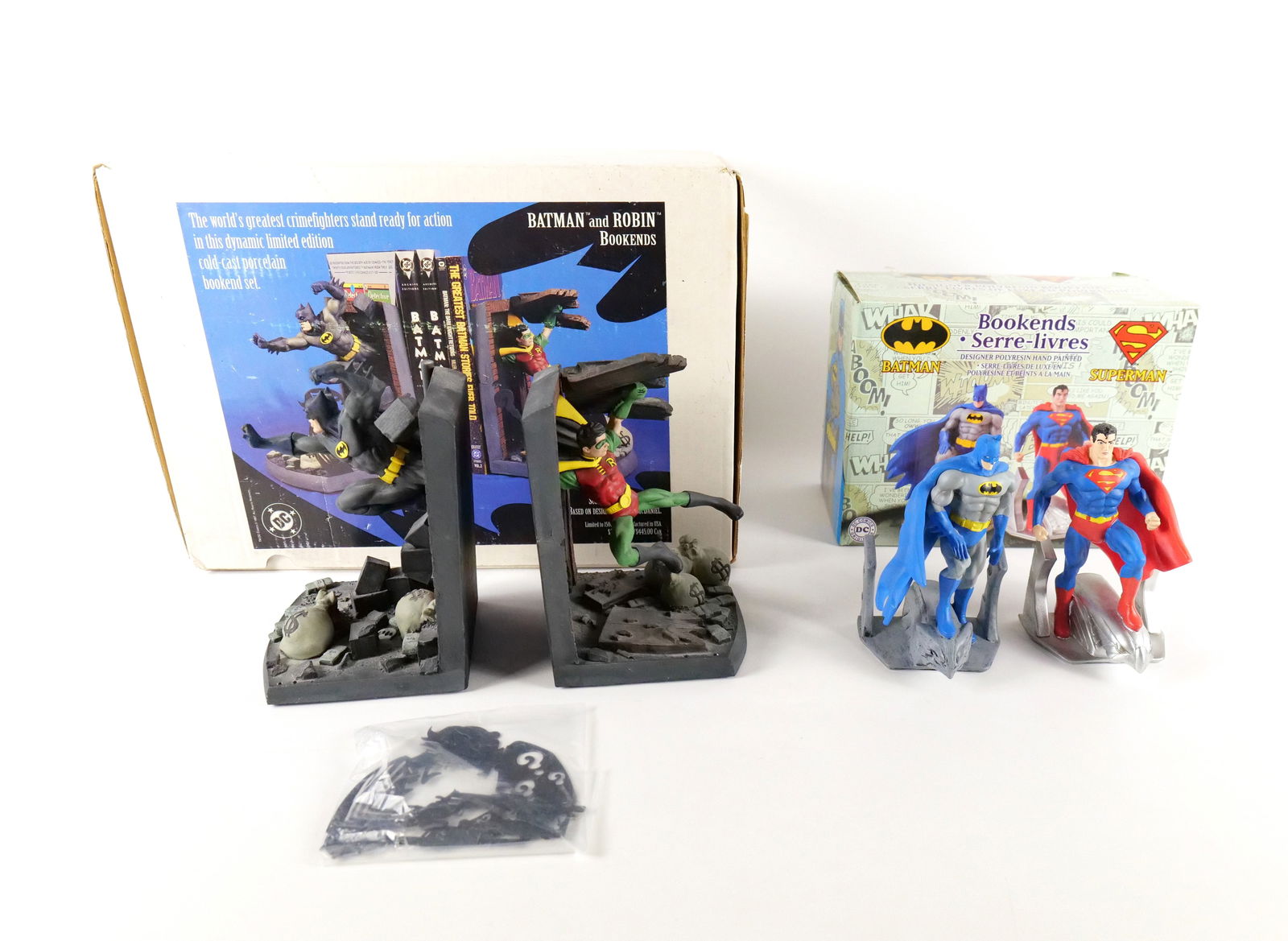 Lot of 2 DC Batman Bookend Sets (1 of 20)