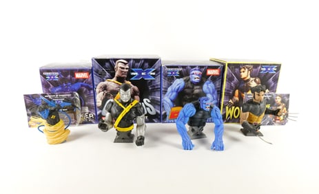 Lot of 4 Marvel X-Men Ultimate Busts