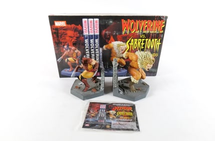Marvel Wolverine vs. Sabretooth Bookends