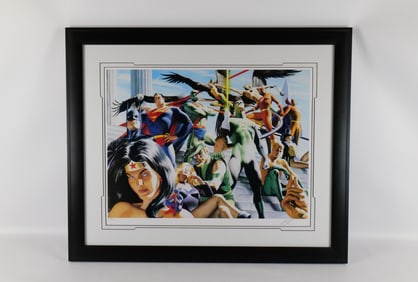 DC "Arena of Super Heroes" Limited Edition Signed Lithograph