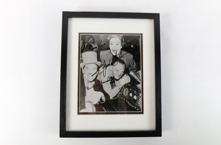 The Joker, Riddler and The Penguin Autographed Framed Photograph