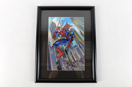 Spider-Man Signed Mark Bagley Framed Lithograph