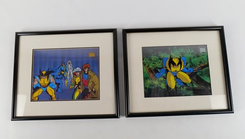 Lot of 2 Framed Marvel X-Men Sericel's
