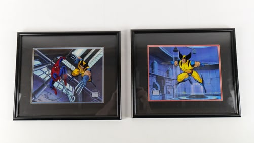 Lot of 2 Framed Marvel X-Men Sericel's