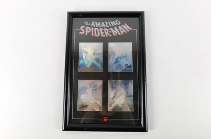 The Amazing Spider-Man Signed Framed Hologram Set