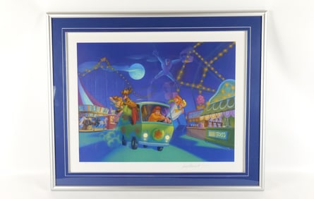 Scooby Doo "Foul Play in Funland" Signed Fine Art Print