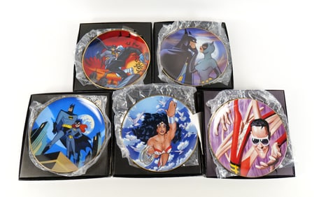 Lot of 5 DC Warner Bros. Gallery Collector's Edition Plates