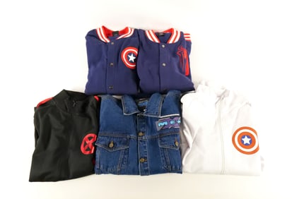 Group Lot of Marvel Sweatshirts and Jackets