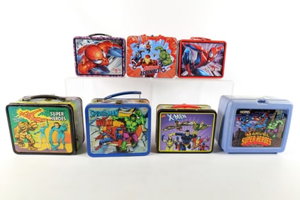 Lot of Marvel Lunchboxes