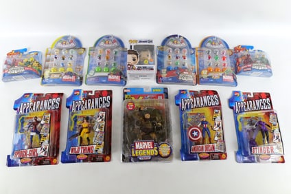 Group Lot of Marvel Figures and Toys
