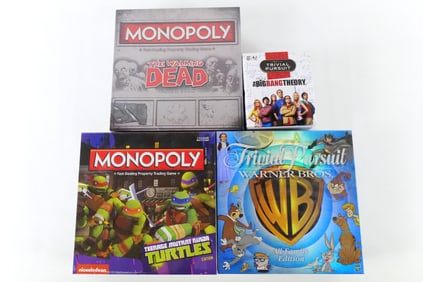 Lot of 4 Sealed Monopoly Games