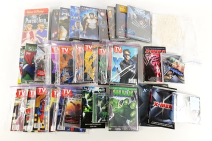 Group Lot of DVD's, CD's and TV Guides