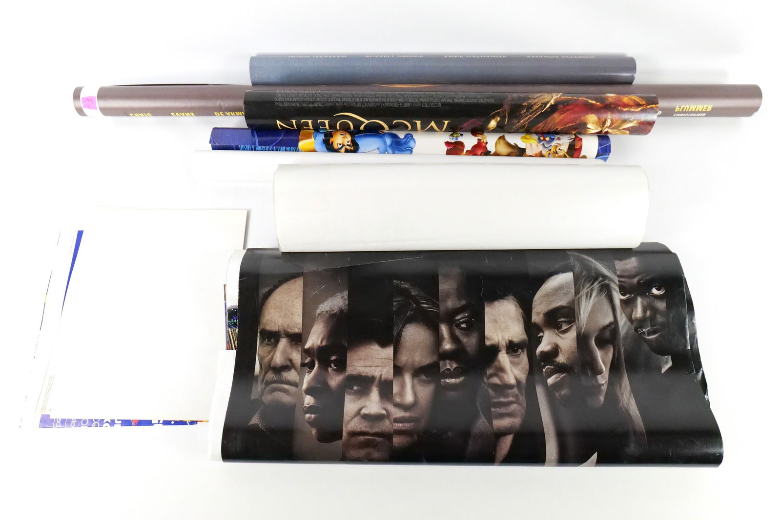 Huge Lot of Movie Posters: Huge Lot of Movie Posters. Including Knives Out Oversized Poster, Steve McQueen, Aladdin, The Munsters and More. Some folded and others rolled. All invoices must be paid within 24 hours of the sale. W