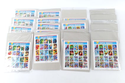 Lot of Vintage Super-Hero Stamps