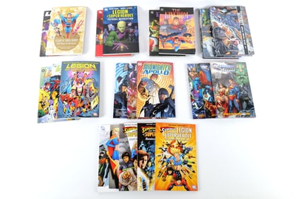 Lot of DC Comics Trade Paperbacks and Hardcover Books