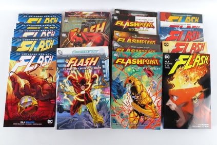 Lot of The Flash Trade Paperbacks
