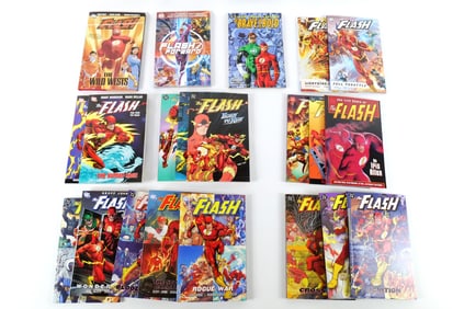 Lot of Various Flash Trade Paperbacks and Hardcover Book