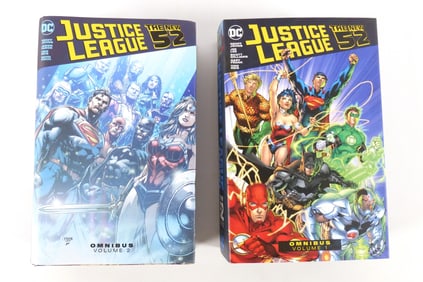 DC Justice League The New 52 Omnibus Vol. 1 & 2 Hardcovers