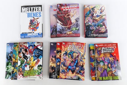 Lot of 12 DC Justice League Hardcover Books