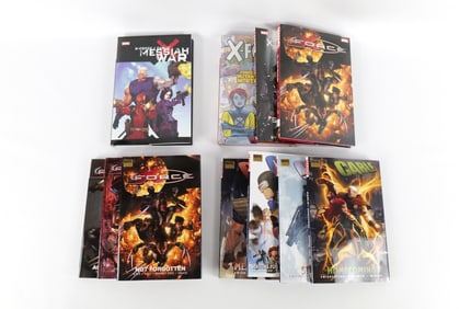Lot of Marvel X-Force and Cable Hardcover Books